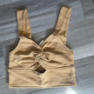 Madewell Cutout Knot Front Tank Top